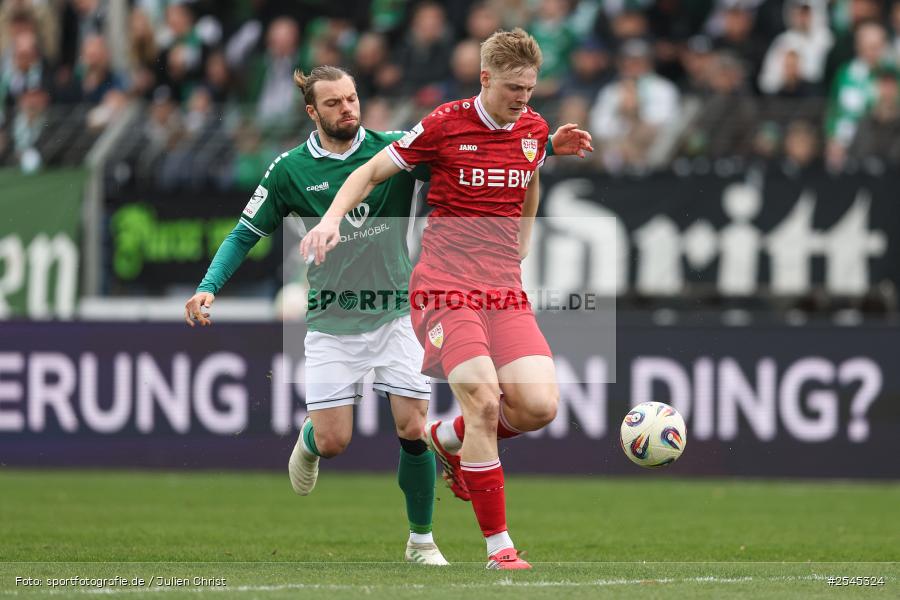sport, VfB Stuttgart II, Schweinfurt, Sachs Stadion, Fussball, DFB, 30. Spieltag, 3. Liga, 21.03.2026, 1. FC Schweinfurt 1905 - Bild-ID: 2545324