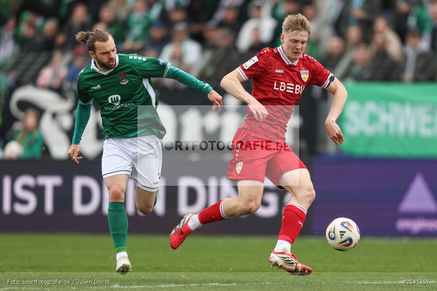 sport, VfB Stuttgart II, Schweinfurt, Sachs Stadion, Fussball, DFB, 30. Spieltag, 3. Liga, 21.03.2026, 1. FC Schweinfurt 1905 - Bild-ID: 2545327