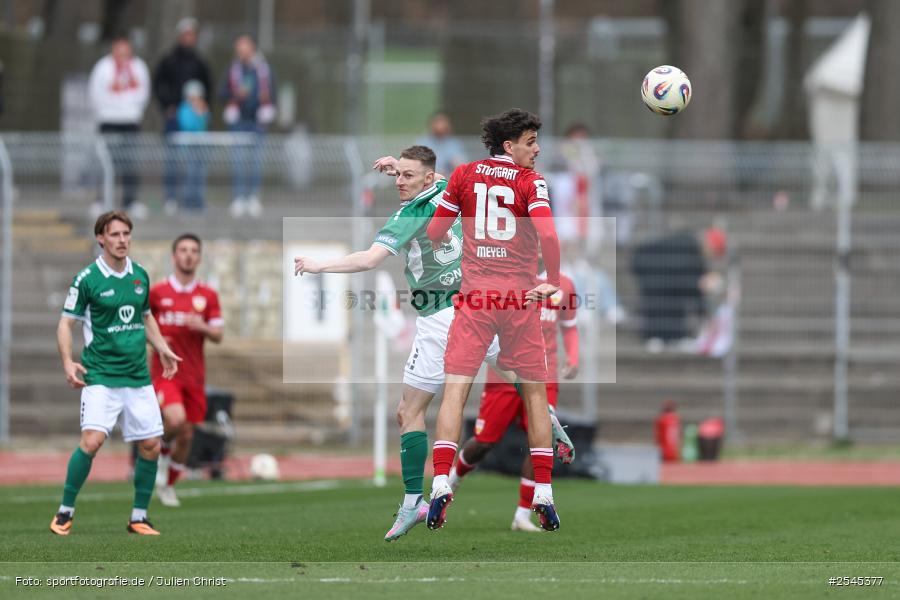 sport, VfB Stuttgart II, Schweinfurt, Sachs Stadion, Fussball, DFB, 30. Spieltag, 3. Liga, 21.03.2026, 1. FC Schweinfurt 1905 - Bild-ID: 2545377