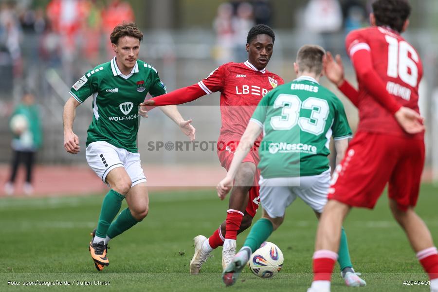 sport, VfB Stuttgart II, Schweinfurt, Sachs Stadion, Fussball, DFB, 30. Spieltag, 3. Liga, 21.03.2026, 1. FC Schweinfurt 1905 - Bild-ID: 2545401