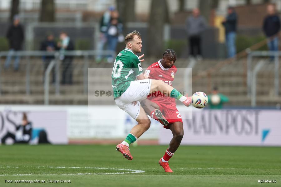 sport, VfB Stuttgart II, Schweinfurt, Sachs Stadion, Fussball, DFB, 30. Spieltag, 3. Liga, 21.03.2026, 1. FC Schweinfurt 1905 - Bild-ID: 2545403