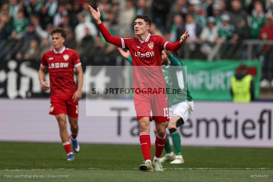 sport, VfB Stuttgart II, Schweinfurt, Sachs Stadion, Fussball, DFB, 30. Spieltag, 3. Liga, 21.03.2026, 1. FC Schweinfurt 1905 - Bild-ID: 2545453