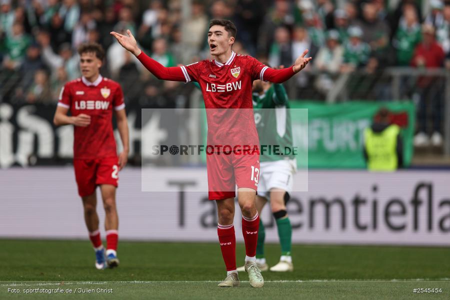 sport, VfB Stuttgart II, Schweinfurt, Sachs Stadion, Fussball, DFB, 30. Spieltag, 3. Liga, 21.03.2026, 1. FC Schweinfurt 1905 - Bild-ID: 2545454