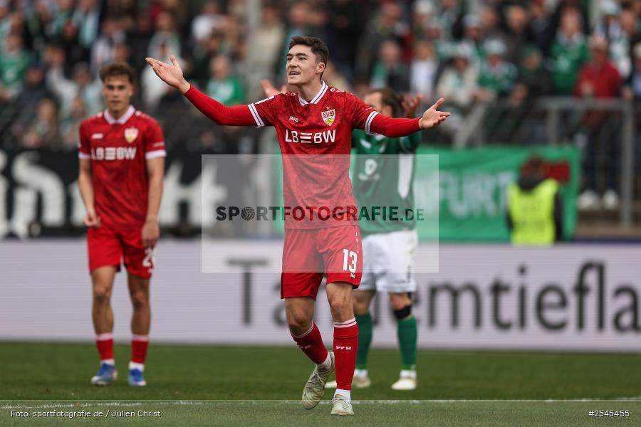 sport, VfB Stuttgart II, Schweinfurt, Sachs Stadion, Fussball, DFB, 30. Spieltag, 3. Liga, 21.03.2026, 1. FC Schweinfurt 1905 - Bild-ID: 2545455