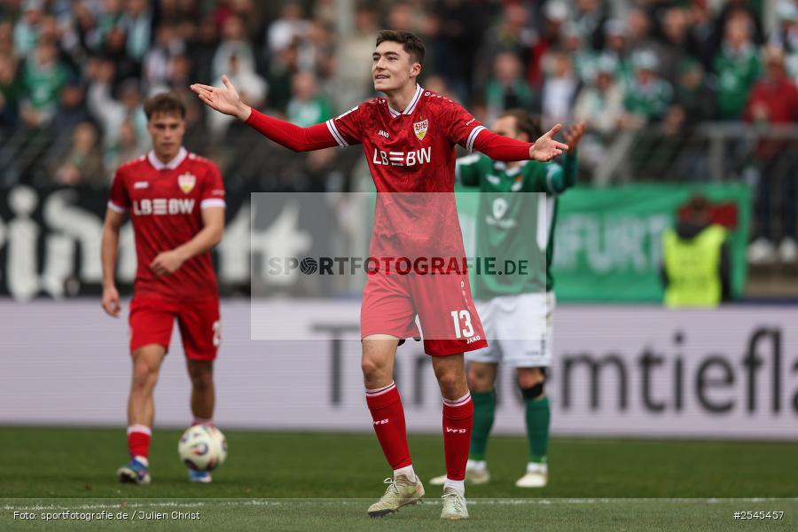 sport, VfB Stuttgart II, Schweinfurt, Sachs Stadion, Fussball, DFB, 30. Spieltag, 3. Liga, 21.03.2026, 1. FC Schweinfurt 1905 - Bild-ID: 2545457