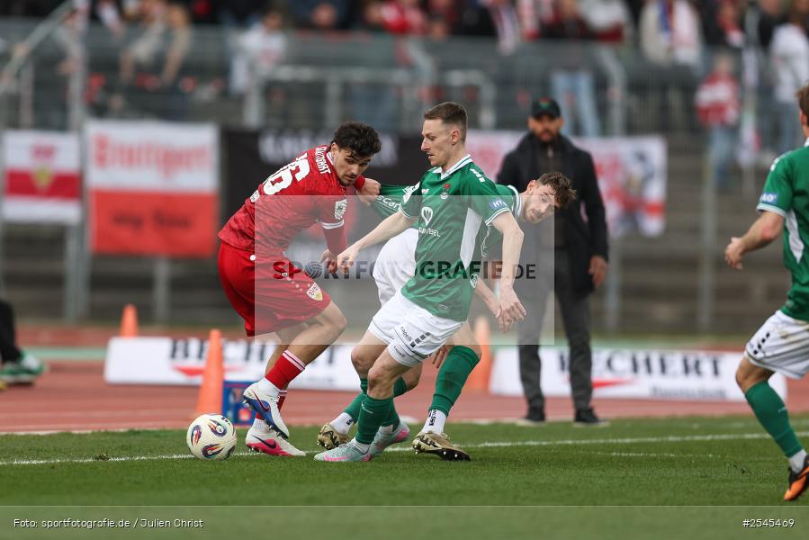 sport, VfB Stuttgart II, Schweinfurt, Sachs Stadion, Fussball, DFB, 30. Spieltag, 3. Liga, 21.03.2026, 1. FC Schweinfurt 1905 - Bild-ID: 2545469
