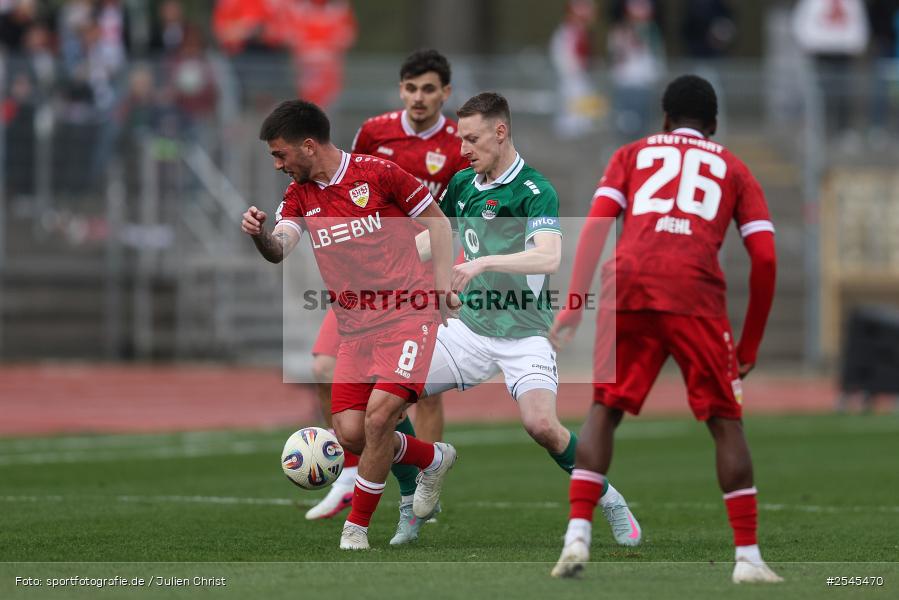 sport, VfB Stuttgart II, Schweinfurt, Sachs Stadion, Fussball, DFB, 30. Spieltag, 3. Liga, 21.03.2026, 1. FC Schweinfurt 1905 - Bild-ID: 2545470