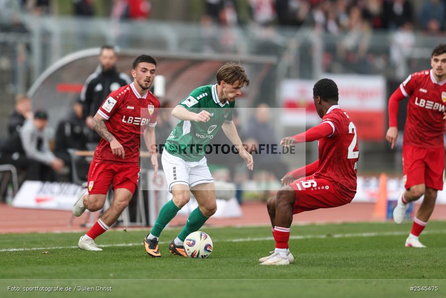sport, VfB Stuttgart II, Schweinfurt, Sachs Stadion, Fussball, DFB, 30. Spieltag, 3. Liga, 21.03.2026, 1. FC Schweinfurt 1905 - Bild-ID: 2545475