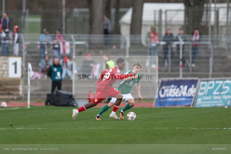 sport, VfB Stuttgart II, Schweinfurt, Sachs Stadion, Fussball, DFB, 30. Spieltag, 3. Liga, 21.03.2026, 1. FC Schweinfurt 1905 - Bild-ID: 2545552