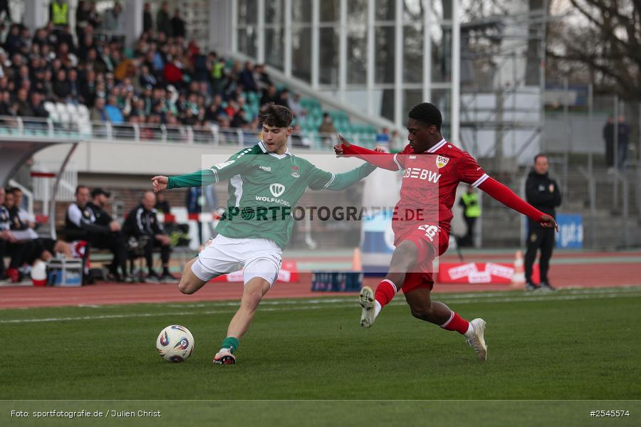 sport, VfB Stuttgart II, Schweinfurt, Sachs Stadion, Fussball, DFB, 30. Spieltag, 3. Liga, 21.03.2026, 1. FC Schweinfurt 1905 - Bild-ID: 2545574