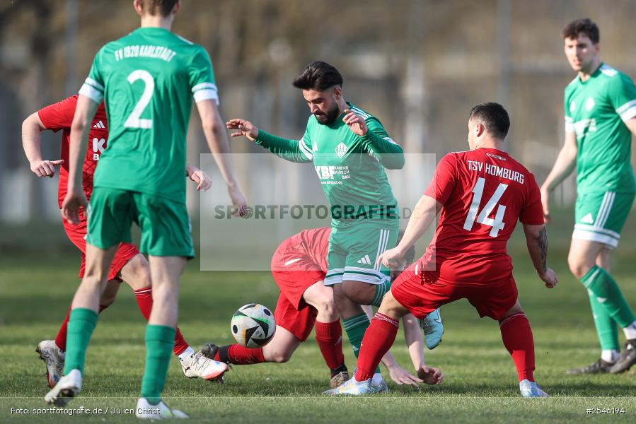 sport, TSV Homburg, Sportgelände, Kreisliga Würzburg Gr. 2, Karlstadt, Fussball, FV Karlstadt, 22.03.2026, 22. Spieltag - Bild-ID: 2546194