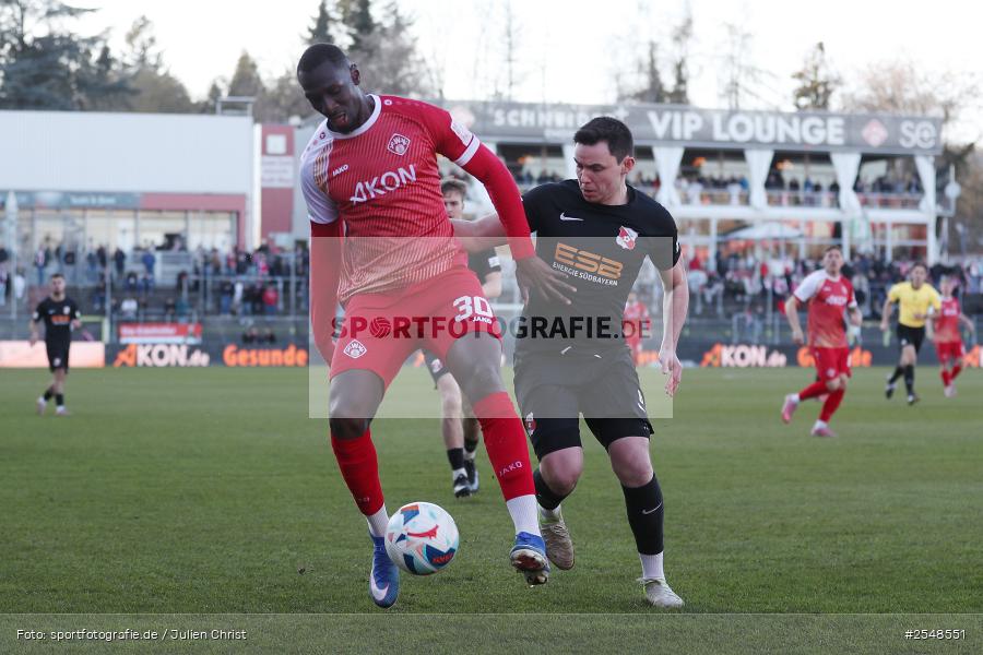 AKON-Arena, Würzburg, 02.04.2026, sport, Fussball, BFV, 26. Spieltag, Regionalliga Bayern, SpVgg Hankofen-Hailing, FC Würzburger Kickers - Bild-ID: 2548551