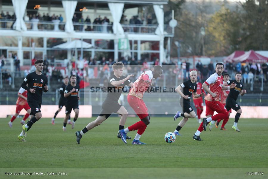 AKON-Arena, Würzburg, 02.04.2026, sport, Fussball, BFV, 26. Spieltag, Regionalliga Bayern, SpVgg Hankofen-Hailing, FC Würzburger Kickers - Bild-ID: 2548557