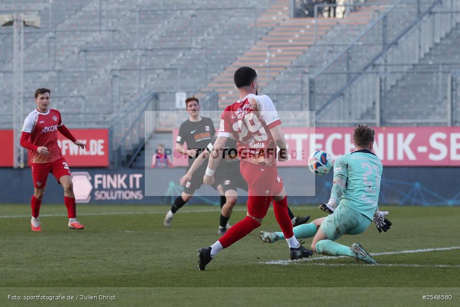 AKON-Arena, Würzburg, 02.04.2026, sport, Fussball, BFV, 26. Spieltag, Regionalliga Bayern, SpVgg Hankofen-Hailing, FC Würzburger Kickers - Bild-ID: 2548580