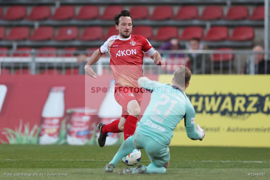 AKON-Arena, Würzburg, 02.04.2026, sport, Fussball, BFV, 26. Spieltag, Regionalliga Bayern, SpVgg Hankofen-Hailing, FC Würzburger Kickers - Bild-ID: 2548587