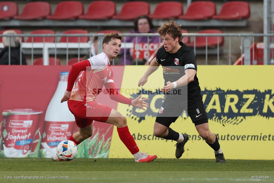 AKON-Arena, Würzburg, 02.04.2026, sport, Fussball, BFV, 26. Spieltag, Regionalliga Bayern, SpVgg Hankofen-Hailing, FC Würzburger Kickers - Bild-ID: 2548588