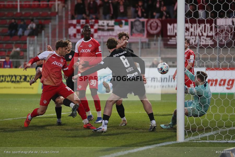 AKON-Arena, Würzburg, 02.04.2026, sport, Fussball, BFV, 26. Spieltag, Regionalliga Bayern, SpVgg Hankofen-Hailing, FC Würzburger Kickers - Bild-ID: 2548590