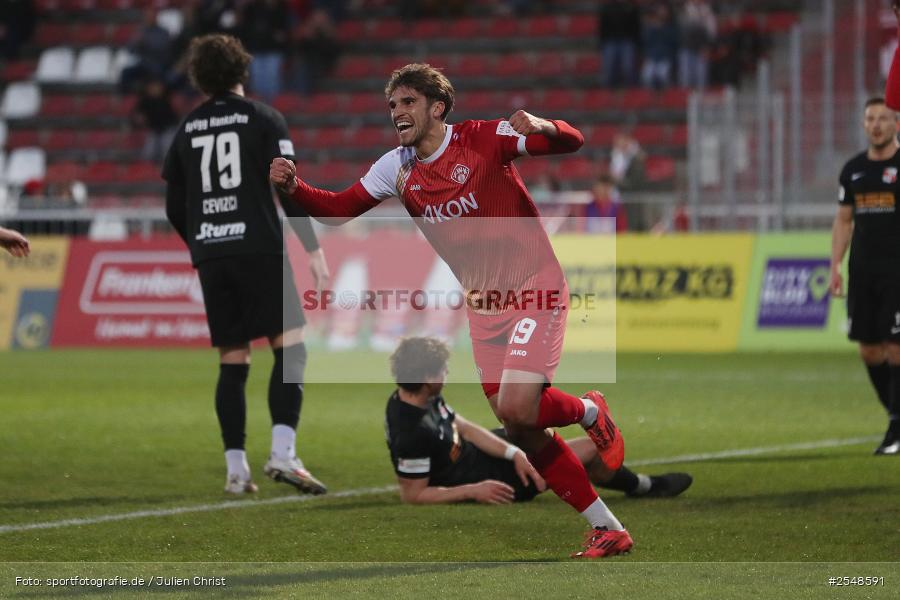 AKON-Arena, Würzburg, 02.04.2026, sport, Fussball, BFV, 26. Spieltag, Regionalliga Bayern, SpVgg Hankofen-Hailing, FC Würzburger Kickers - Bild-ID: 2548591