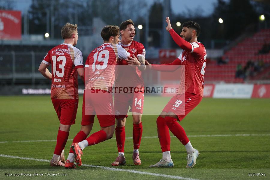 AKON-Arena, Würzburg, 02.04.2026, sport, Fussball, BFV, 26. Spieltag, Regionalliga Bayern, SpVgg Hankofen-Hailing, FC Würzburger Kickers - Bild-ID: 2548592