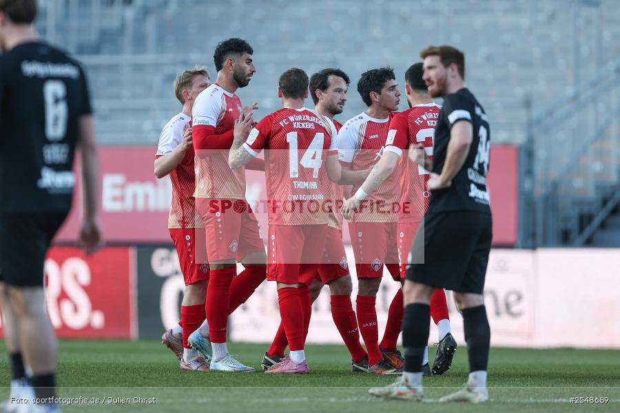 sport, Würzburg, SpVgg Hankofen-Hailing, Regionalliga Bayern, Fussball, FC Würzburger Kickers, BFV, AKON-Arena, 26. Spieltag, 02.04.2026 - Bild-ID: 2548689