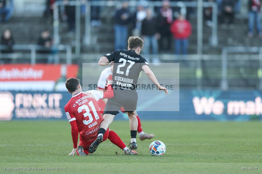 sport, Würzburg, SpVgg Hankofen-Hailing, Regionalliga Bayern, Fussball, FC Würzburger Kickers, BFV, AKON-Arena, 26. Spieltag, 02.04.2026 - Bild-ID: 2548701