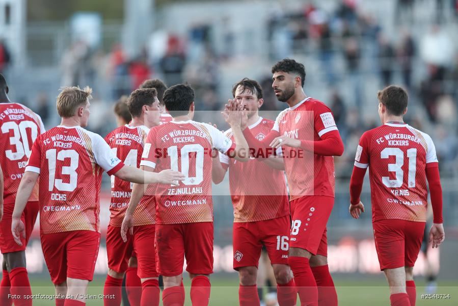 sport, Würzburg, SpVgg Hankofen-Hailing, Regionalliga Bayern, Fussball, FC Würzburger Kickers, BFV, AKON-Arena, 26. Spieltag, 02.04.2026 - Bild-ID: 2548734