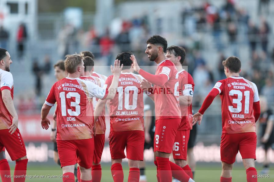 sport, Würzburg, SpVgg Hankofen-Hailing, Regionalliga Bayern, Fussball, FC Würzburger Kickers, BFV, AKON-Arena, 26. Spieltag, 02.04.2026 - Bild-ID: 2548735