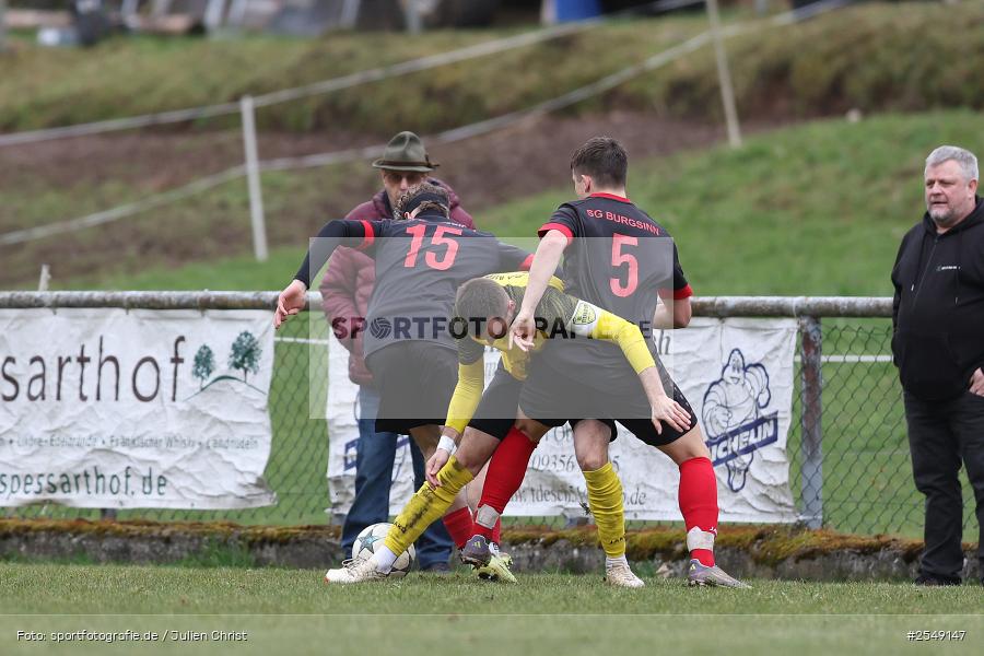 Sportgelände, Aura im Sinngrund, 04.04.2026, sport, Fussball, BFV, 24. Spieltag, Kreisliga Würzburg Gr. 2, SG Burgsinn, BSC Aura - Bild-ID: 2549147
