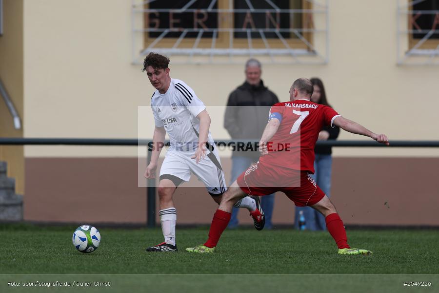 Sportgelände, Karsbach, 04.04.2026, sport, Fussball, BFV, 24. Spieltag, Kreisklasse Würzburg Gr. 3, RV Viktoria Wombach, (SG 1) FC Karsbach - Bild-ID: 2549226
