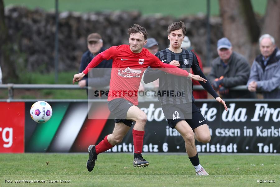 Sportgelände, Karlburg, 04.04.2026, sport, Fussball, BFV, 28. Spieltag, Landesliga Nordwest, DJK Schwebenried/Schwemmelsbach, TSV Karlburg - Bild-ID: 2549240