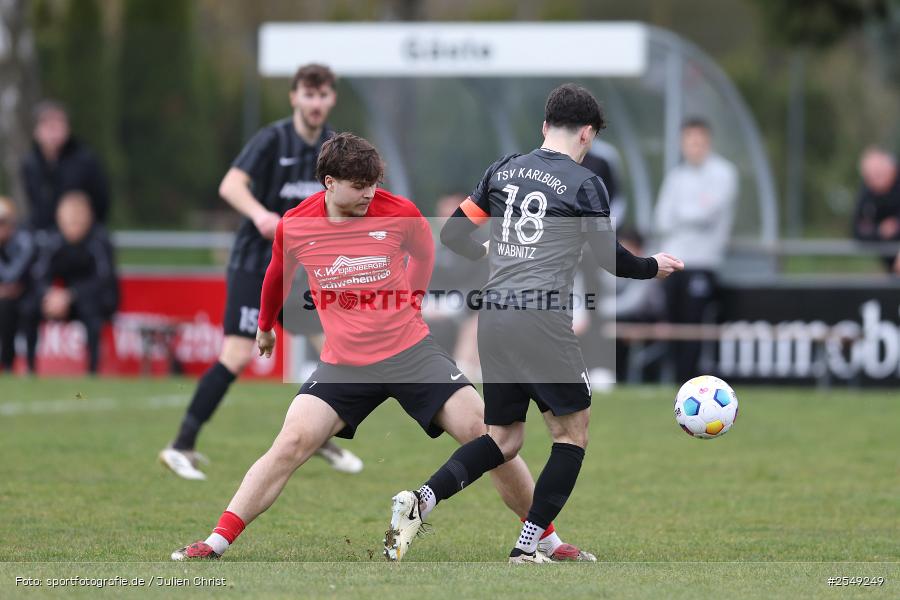 Sportgelände, Karlburg, 04.04.2026, sport, Fussball, BFV, 28. Spieltag, Landesliga Nordwest, DJK Schwebenried/Schwemmelsbach, TSV Karlburg - Bild-ID: 2549249