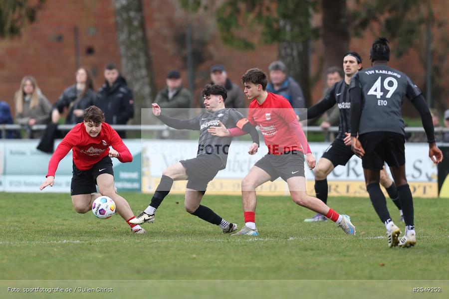 Sportgelände, Karlburg, 04.04.2026, sport, Fussball, BFV, 28. Spieltag, Landesliga Nordwest, DJK Schwebenried/Schwemmelsbach, TSV Karlburg - Bild-ID: 2549252