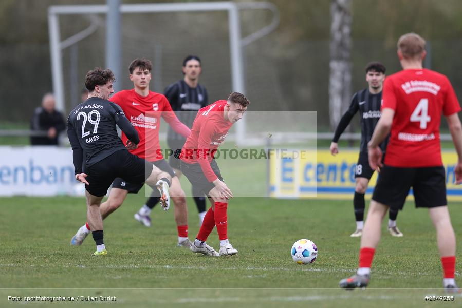 Sportgelände, Karlburg, 04.04.2026, sport, Fussball, BFV, 28. Spieltag, Landesliga Nordwest, DJK Schwebenried/Schwemmelsbach, TSV Karlburg - Bild-ID: 2549255