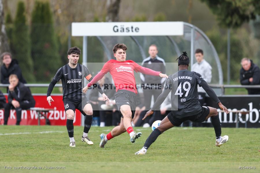 sport, TSV Karlburg, Sportgelände, Landesliga Nordwest, Karlburg, Fussball, DJK Schwebenried/Schwemmelsbach, BFV, 28. Spieltag, 04.04.2026 - Bild-ID: 2549343