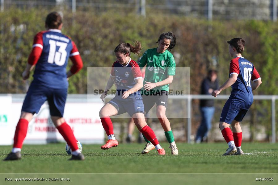 DJK-Stadion, Würzburg, 06.04.2026, sport, Fussball, BFV, Viertelfinale, Hiscox Bezirkspokal Frauen, FFC Adelsberg-Karsbach, SB-DJK Würzburg - Bild-ID: 2549935