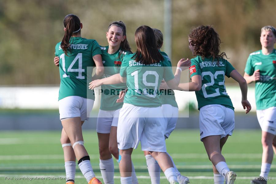 sport, Viertelfinale, Veitshöchheim, Sportgelände, SV 1928 Veitshöchheim, Hiscox Bezirkspokal Frauen, Fussball, BFV, 1. FC Schweinfurt, 06.04.2026 - Bild-ID: 2550078
