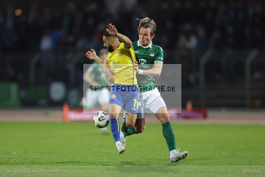 Sachs-Stadion, Schweinfurt, 07.04.2026, sport, Fussball, DFB, 32. Spieltag, 3. Liga, Rot-Weiss Essen, 1. FC Schweinfurt 1905 - Bild-ID: 2550263