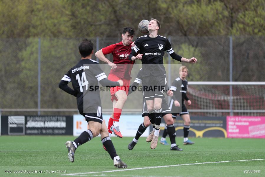 Sportgelände, Frammersbach, 12.04.2026, sport, Fussball, BFV, 25. Spieltag, Kreisliga Würzburg Gr. 2, TSV Uettingen, TuS Frammersbach II - Bild-ID: 2551898
