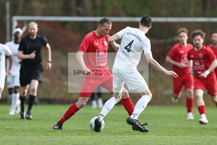 Kohlenberg-Arena, Fuchsstadt, 14.04.2026, sport, Fussball, BFV, 21. Spieltag, Landesliga Nordwest, TSV Karlburg, 1. FC Fuchsstadt - Bild-ID: 2552511