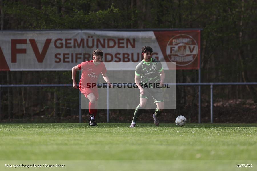Sportgelände, Seifriedsburg, 15.04.2026, sport, Fussball, BFV, 26. Spieltag, Kreisliga Würzburg Gr. 2, TSV Neuhütten-Wiesthal, FV Gemünden/Seifriedsburg - Bild-ID: 2552762