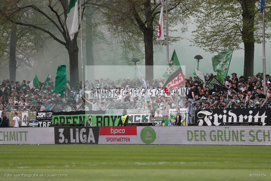 Sachs-Stadion, Schweinfurt, 18.04.2026, sport, Fussball, DFB, 34. Spieltag, 3. Liga, F.C. Hansa Rostock, 1. FC Schweinfurt 1905 - Bild-ID: 2553124