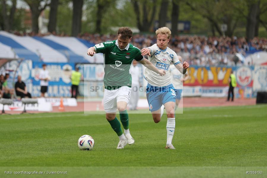 Sachs-Stadion, Schweinfurt, 18.04.2026, sport, Fussball, DFB, 34. Spieltag, 3. Liga, F.C. Hansa Rostock, 1. FC Schweinfurt 1905 - Bild-ID: 2553132