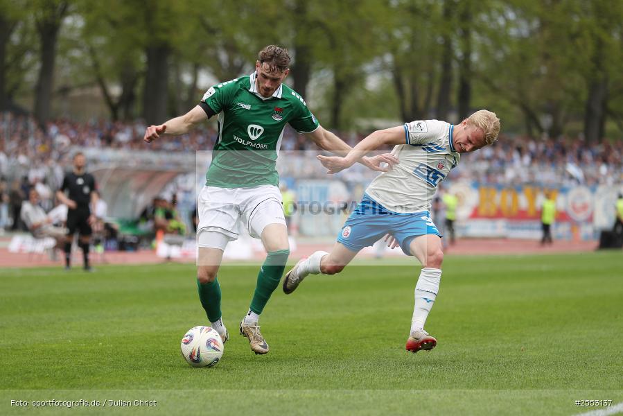 Sachs-Stadion, Schweinfurt, 18.04.2026, sport, Fussball, DFB, 34. Spieltag, 3. Liga, F.C. Hansa Rostock, 1. FC Schweinfurt 1905 - Bild-ID: 2553137