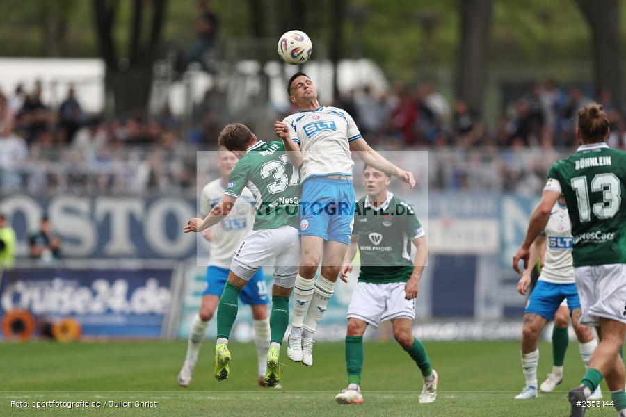 Sachs-Stadion, Schweinfurt, 18.04.2026, sport, Fussball, DFB, 34. Spieltag, 3. Liga, F.C. Hansa Rostock, 1. FC Schweinfurt 1905 - Bild-ID: 2553144
