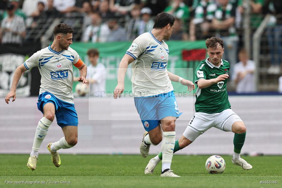 Sachs-Stadion, Schweinfurt, 18.04.2026, sport, Fussball, DFB, 34. Spieltag, 3. Liga, F.C. Hansa Rostock, 1. FC Schweinfurt 1905 - Bild-ID: 2553145