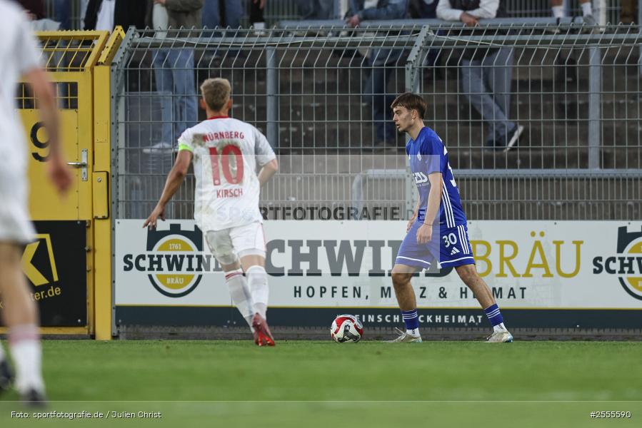 sport, Stadion am Schönbusch, SV Viktoria Aschaffenburg, Regionalliga Bayern, Fussball, BFV, Aschaffenburg, 31. Spieltag, 24.04.2026, 1. FC Nürnberg II - Bild-ID: 2555590