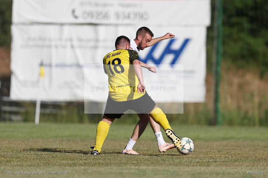 Sportgelände, Aura im Sinngrund, 25.06.2026, sport, Fussball, BFV, hfv, Regionalfreundschaftsspiele, Gruppenliga Frankfurt-Ost, Kreisliga Würzburg Gr. 2, VfB Oberndorf, BSC Aura - Bild-ID: 2563622