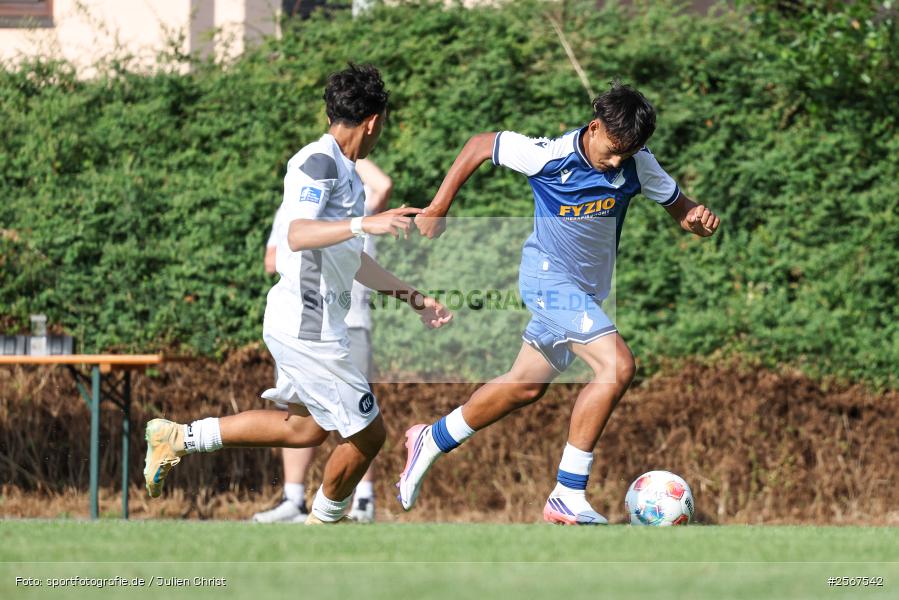 sport, badfv, TSG Hoffenheim, Sportgelände Gassenhäuser, Spiel Nr. 22, SV Eintracht Nassig, Nassig, Karlsruher SC, Fussball, Finale, 18.07.2026, 13. Bühnenbau Wertheim Cup - Bild-ID: 2567542