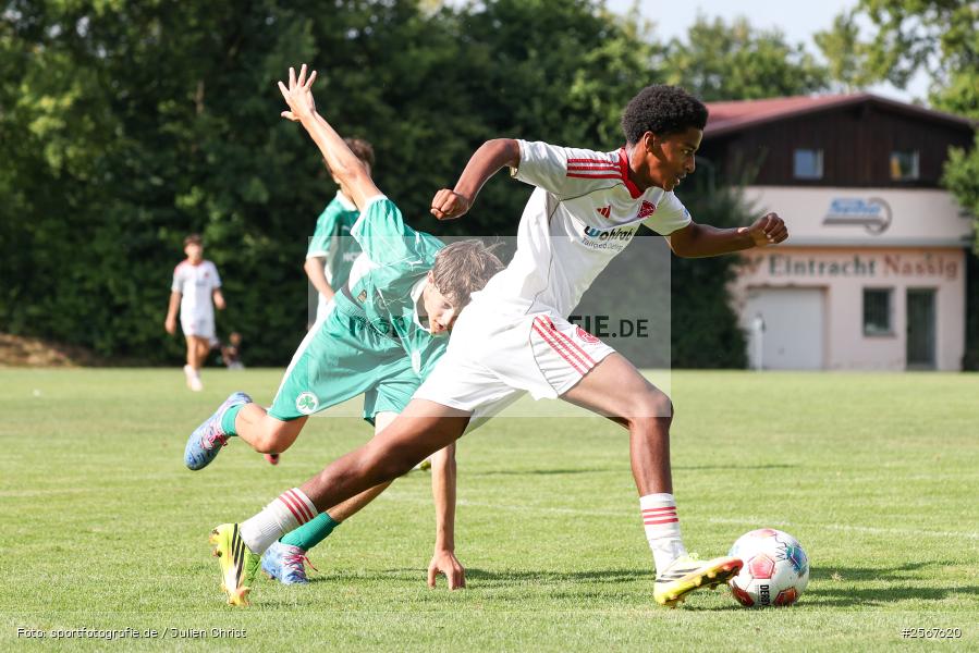 sport, badfv, Sportgelände Gassenhäuser, Spiel um Platz 3, Spiel Nr. 21, SpVgg Greuther Fürth, SV Eintracht Nassig, Nassig, Fussball, 18.07.2026, 13. Bühnenbau Wertheim Cup, 1. FC Nürnberg - Bild-ID: 2567620