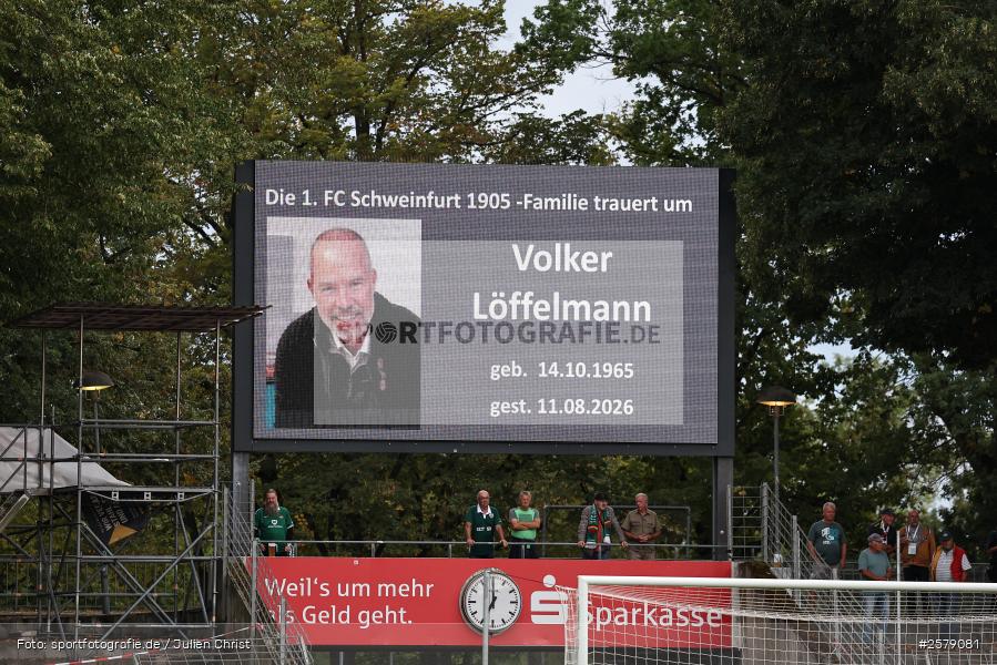 sport, SpVgg Greuther Fürth II, Schweinfurt, Sachs-Stadion, Regionalliga Bayern, Fussball, BFV, 6. Spieltag, 28.08.2026, 1. FC Schweinfurt 1905 - Bild-ID: 2579081